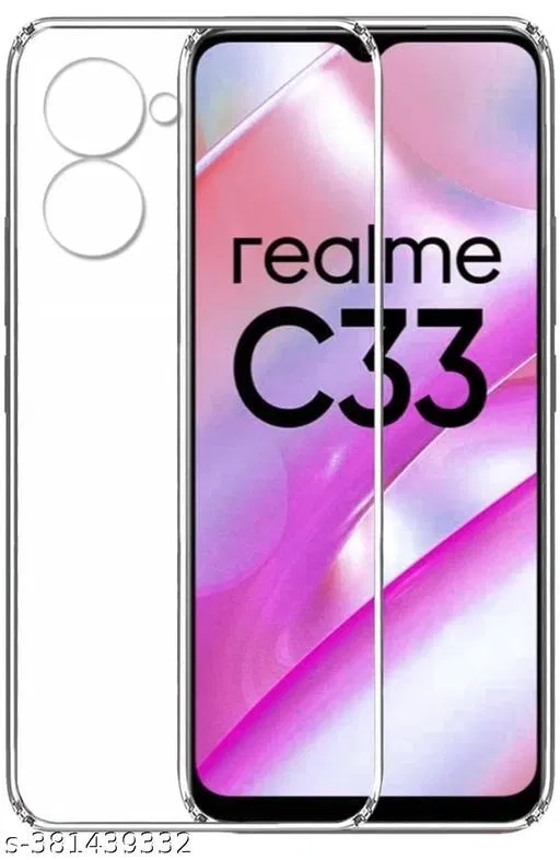 Silicone Mobile Cover for Realme C33 (Multicolor)