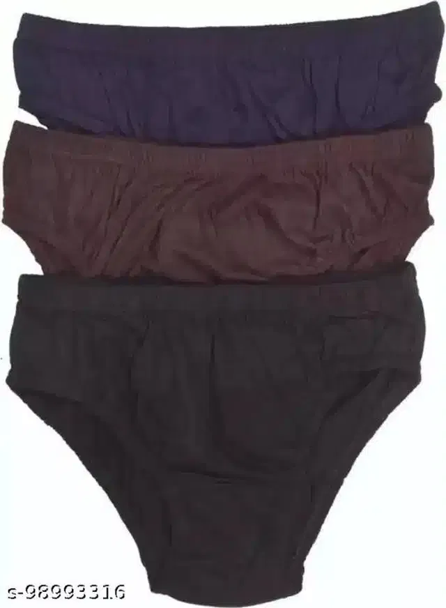 Cotton Blend Briefs for Women (Multicolor, M)
