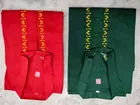 Cotton Solid Kurta for Men, Green & Red, Pack of 2 
