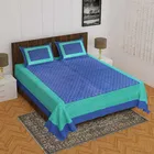 Cotton Printed Double Bedsheet With Two Pillow Covers 