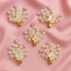 Women's Floral Pearl & Crystal Hair Clip Set 