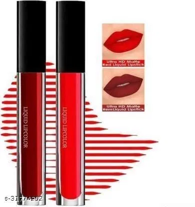 Liquid Lipstick for Women, Multicolor, Pack of 2