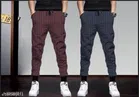 Cotton Trackpants for Boys (Maroon & Navy Blue, 10-11 Years) (Pack of 2)