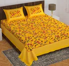 Cotton Rajasthani Jaipuri Double Bedsheet with 2 Pillow Covers 