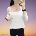 Cotton Blend T-shirt for Women, Multicolour 