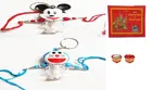 Plastic Doremon and Mickey Light Rakhi 
