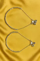 Silver Plated Anklets for Women 