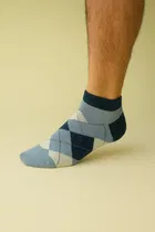 Cotton Spandex Ankle Length Socks for Men 