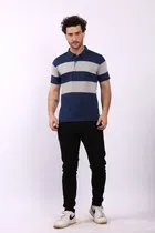 Colorblocked Polo T-Shirt for Men 
