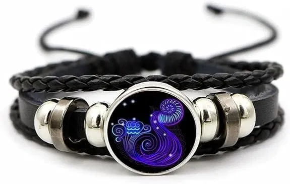 Leather Bracelet for Men (Black)