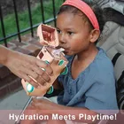 Plastic Bus Shape Sipper Bottle for Kids, Multicolor 