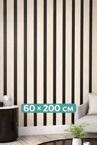 Wooden Stripe Luxury High Glossy  WaterProof , Stain Resistance Wallpaper 