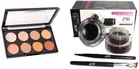 Lenon Gel Eyeliner Black and Brown with 8 Shades Contour Concealer 