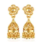 Alloy Gold Plated Earrings for Women (Gold, Set of 1)