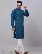 Embellished Regular Kurta for Men 