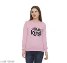 Fleece Sweatshirt for Women (Pink, S)