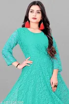 Net Gowns for Women,  Green  