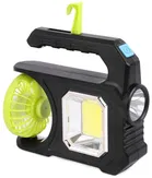 Life Like Rechaegeable 2 In 1 Fan Torch With Solar Charging Function 3 Hrs Torch Emergency Light  