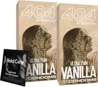 Bold Care 404 Super Ultra Thin Vanilla Flavored Condoms -20 Pcs, Pack of 2