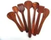 Wooden Spatula Kitchen Tools Set (Brown, Set of 7)