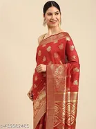 Soft Silk Zari Woven Saree for Women 