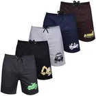 Cotton Shorts for Boys (Multicolor, 3-4 Years) (Pack of 5)