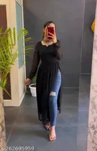 Georgette Straight Kurti for Women 