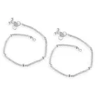 Brass Silver Plated Anklet for Women 