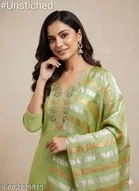 Silk Blend Punjabi/All Over Suits for Women 