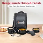 Mumma's Life Stainless Steel Lunch Box, Black