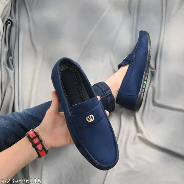 Loafers for Men (Blue, 6)