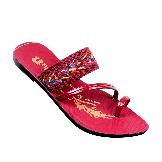 Flats for Women (Maroon, 4)