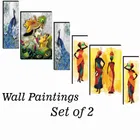 MDF 2 Pcs Designer Wall Painting for Home & Office 