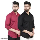 Cotton Blend Solid Shirts for Men, Multicolor 