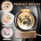 3D Galaxy Crystal Moon Light 