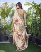Chiffon Printed Saree for Women 