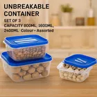 Air Tight Unbreakable Kitchen Storage Container Set of 3 