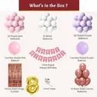 8th Happy Birthday Balloon Decoration Kit, Multicolor, Pack Of 66