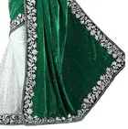 Velvet Embellished Saree for Women 