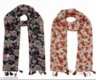 Poly Chiffon Printed Scarves for Women 