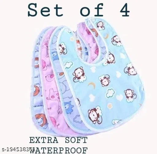 Yv Baby Bibs Set Of 4 Waterproof