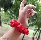 Multicolor Silk Scrunchies for Women, Pack of 12 