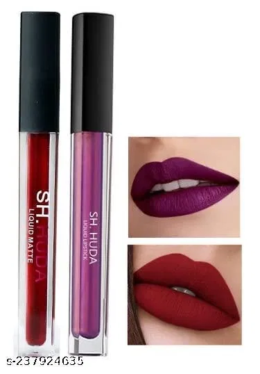 Liquid Lipstick for Women, Multicolor, Pack of 2