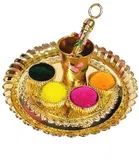 Radha Krishna Printed Bucket Pickari – For Laddu Gopal Ji Holi Celebration