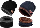 Woolen Caps with Neck Warmers for Men & Women 
