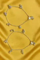 Silver Plated Anklets for Women 