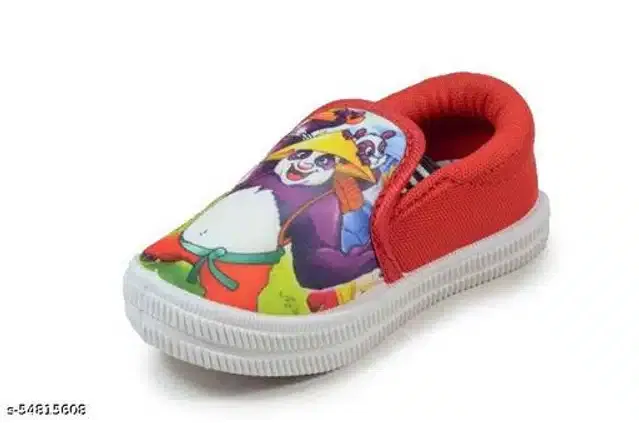 Sneakers for Boys (Red & White, 2.5-3 Years)