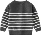Woolen Striped Sweater for Boys, Grey 