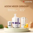 LONGWAY 2J 600 W Juicer Mixer Grinder with 2 Jars 