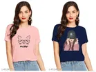 Half Sleeves Printed T-shirts for Women & Girls 